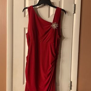 Fancy red dress, size 2XL